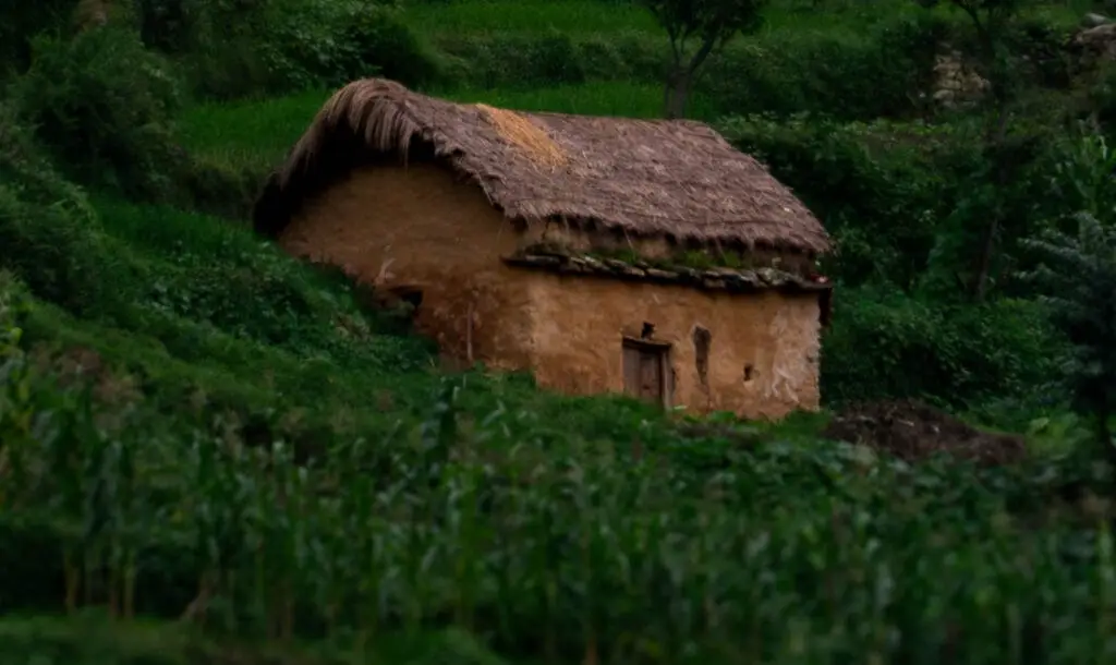 Mudhouse in Far-western Nepal (Martadi, Bajura)